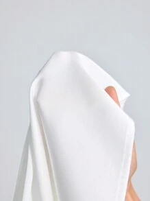 BizChic Camiseta de tirantes de cuello halter de unicolor para mujer, adecuada para el transporte urbano, la oficina, el estilo casual de negocios, fiestas y reuniones, top básico - Blanco - Ver 8