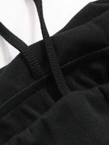 DAZY Áo thun nữ Slim Fit màu trơn - màu đen - Xem 8