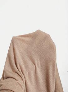 SHEIN Frenchy Plus Split Hem Tee & Pants - Apricot - View 6