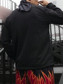 Manfinity Sport Corelite Felpa Uomo con Stampa di Lettere a Manica Lunga, Abbigliamento Sportivo Uomo