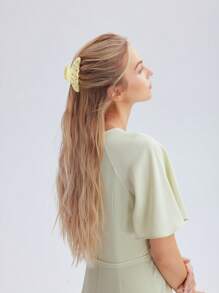 MOTF PREMIUM 醋酸黄色迷你爪夹，镶嵌宝石，发爪，发夹，发夹，发夹，发夹，接发夹 - 黃色 - 查看 6