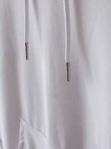 Manfinity LEGND Men's Hooded Letter Printed Sweatshirt And Sweatpants Set - White - View 5