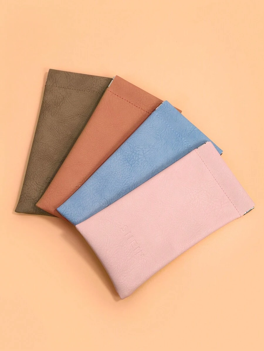 SHEIN 純色簡約眼鏡收納袋 - 彩色 - 查看 1