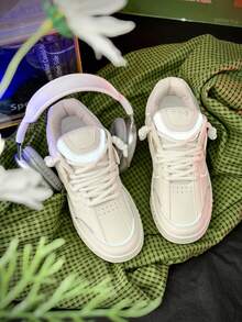 高品质男士时尚滑板休闲鞋，新款学生运动鞋 - 米色 - 查看 2