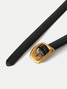 MOTF PREMIUM CINTURÓN CON HEBILLA CON BORDE DE PALA ELEGANTE, ESCUELA