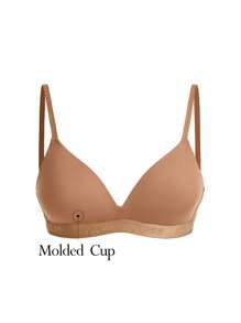 Ocili 字母印花編織彈性帶 - 巧克力棕 - 查看 3