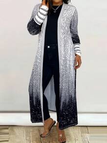 EMERY ROSE Kích thước lớn Của phụ nữ Lấp lánh Hiệu ứng In áo - màu đen - Xem 3