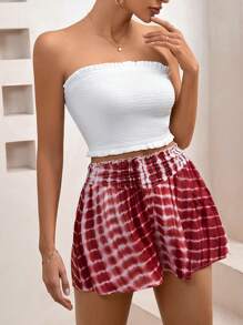 SHEIN Essnce Top Corto Blanco Casual De Mujeres Para El Verano - Blanco - Ver 4