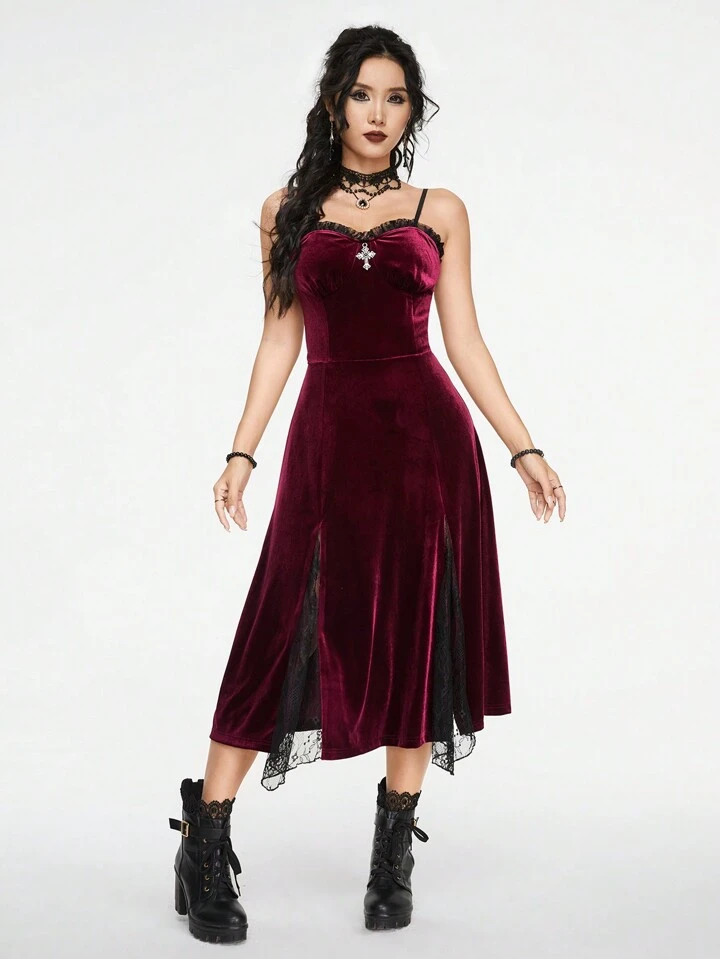 midi flowy dress Camille Bow 42.52 XL Size_08 Color:Orange Red Dress Run kicked