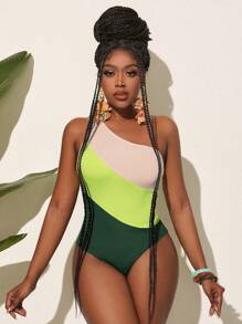 Slaydiva 女士休闲性感拼接连体衣 - 彩色 - 查看 7