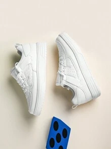 Unisex Sweet Lovely Simple Casual Outdoor Style All Seasons Anti-Slip Lightweight Breathable Low-Top Teenager Sneakers Flat Shoes, Suitable For Casual And Sports Activities
