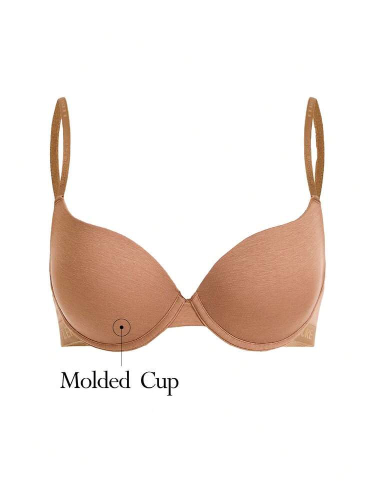 Leisure Ladies' Solid Color Bra Lingerie ,2 Pcs