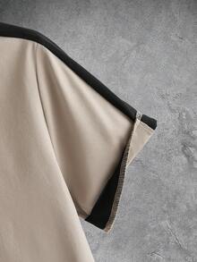 Manfinity Homme Nam Dệt kim Khối màu Giải trí Ngắn tay Áo polo - Nhiều màu - Xem 4