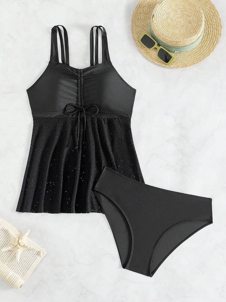 Ladies' Solid Color Bikini Set Summer