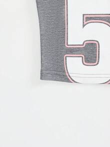 SHEIN Qutie 數字印花綁頸背心 - 彩色 - 查看 4