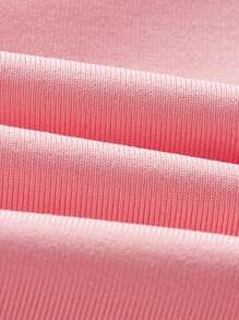 SHEINNeu 趣味多巴胺y2k粉紅色短上衣 - 粉色 - 查看 4