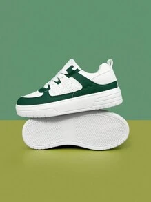Unisex Sweet & Lovely Simple Style Casual Outdoor-Style Anti-Skid & Breathable Low-Cut Sneakers, All Season - Green - View 4