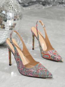 Sexy Fashionable Stiletto Heels With Pointed Toe, Thin Heel, Design For Women In Various Colors, Spring & Autumn, Elegant, Women Pumps,Party Outfits - Multicolor - View 5