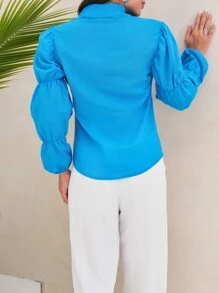 NỮ Áo cánh - Màu xanh lam - Xem 2