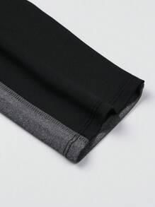 Gym Rark Leggings de sport élastiqués avec bande jacquard de lettres bicolores, style petit ami pour hommes - Noir - Voir 5