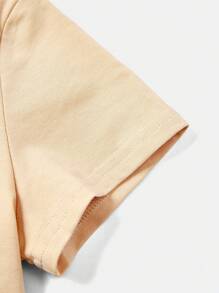 SCOOBY-DOO X SHEIN 男童漫畫與字母圖案t恤