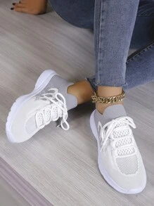 2024 Nieuwe lichtgewicht hardloopschoenen voor dames - Lichtgrijs - Bekijken 5