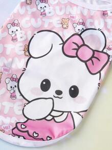 PETSIN 1pc Pink Easter Bunny Print Pet Dog & Cat Vest