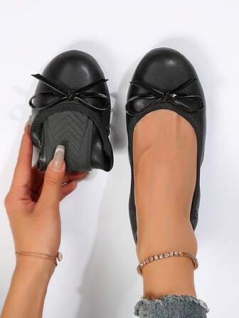 1 Pair Women's Flat Fashionable All-Match Lightweight Soft Comfortable Mom Dancing Shoes Valentines