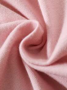 SHEIN 嬰兒女童休閒簡約針織荷葉邊露肩連體衣,3入組 - 彩色 - 查看 3