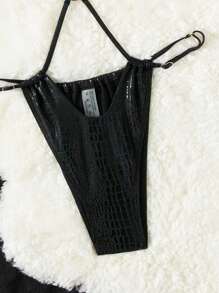 Swim EVENT Traje de baño de una pieza con escote en cruz y tirantes para el hombro para mujer, ideal para el verano