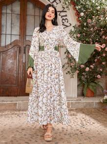 Seusyu Women's Arabic Style Dress - Multicolor - View 9