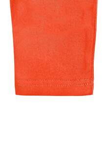 2pcs/Set Ombre Short Sleeve Top And Shorts Summer Set - Orange - View 3