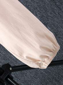 Teen Boys' Summer Short Sleeve Color Block Polo Shirt With Turn-Down Collar And Utility Pants Two-Piece Set - Multicolor - View 5