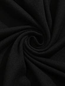 Teen Girls' Cartoon Letter Print T-Shirt - Black - View 3