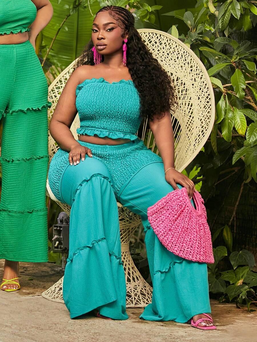 Haut Sans Bretelles Orange Piace - Taille S - Femme - Très Bon état