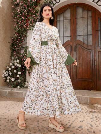 Mulvari Women's Arabic Style Dress