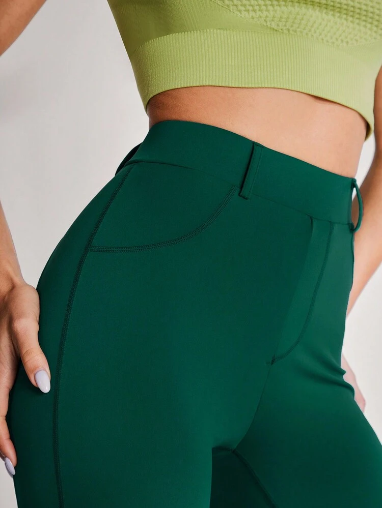 Sports Yoga Basic Ruched With LEGGING Green Leggingsgreen Outfit Girlsgreen Two Pieces Setgreen Outfit For Women