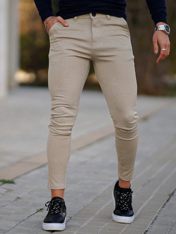 Pantalón Negro Trent Con Cintura Elástica Y Detalles Polo Club