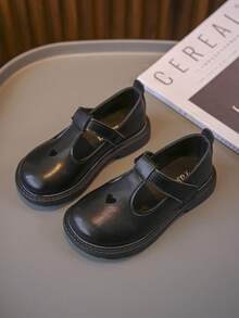 Zapatos Planos Para Niñas Infantes De Moda - Negro - Ver 3