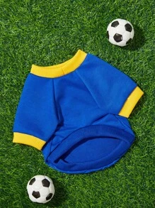 PETSIN Xanh Và trái cam Nối Áo nỉ cho thú cưng Với Tia chớp Và Lá thư In , Mèo Chó Hoodie - Nhiều màu - Xem 5