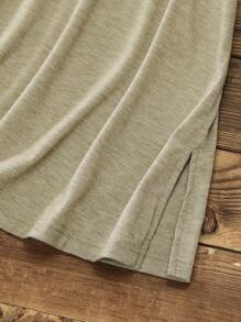 EMERY ROSE Plus Size Women's Short Sleeve Contrast Color T-Shirt