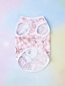 PETSIN 1pc Pink Easter Bunny Print Pet Dog & Cat Vest