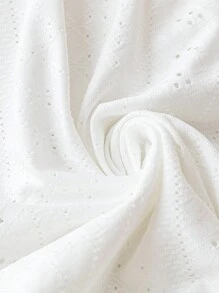 SHEIN LUNE 大尺碼女士實色v領背心 - 白色 - 查看 5