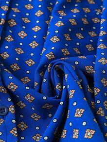 SHEIN Clasi Kích thước lớn Của phụ nữ Hoa In Tay áo dài Áo sơ mi - Màu xanh lam - Xem 3