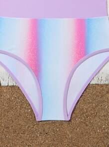 Tween Girl Ombre One-Piece Swimsuit - Multicolor - View 4