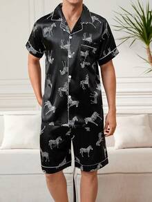 Ensemble D'habillement Pour Homme À Motif Zèbre - Noir - Voir 6