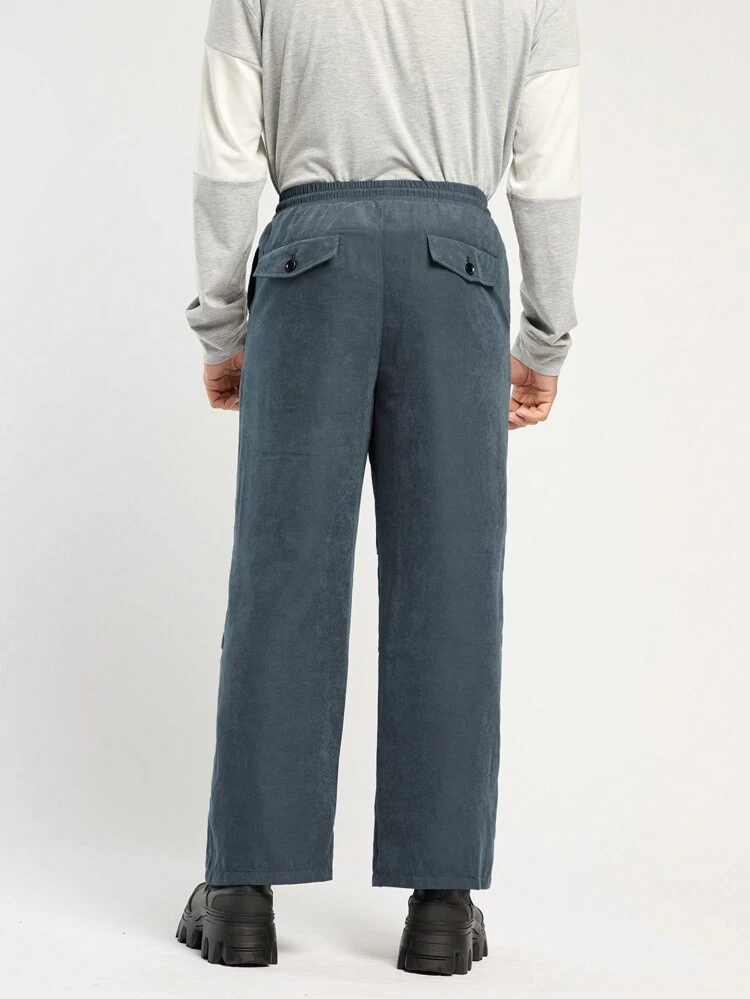 Men's Spring And Summer Casual Loose And Light Gray Cargo Umbrella Pants