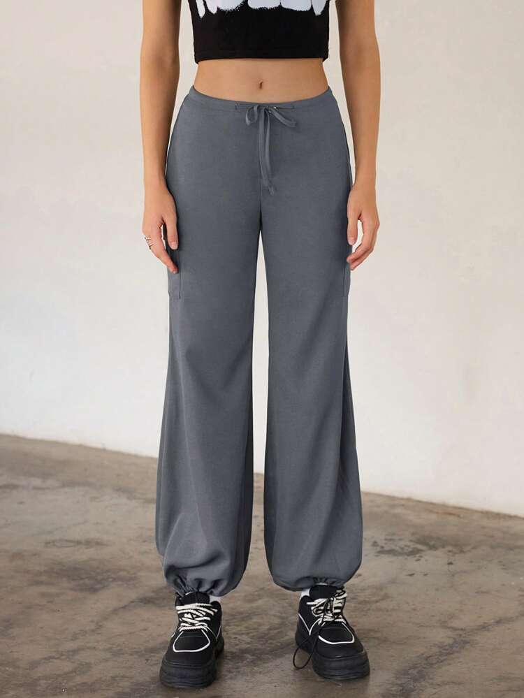 Grey Weave Women's Utility Pocket Cargo Pants