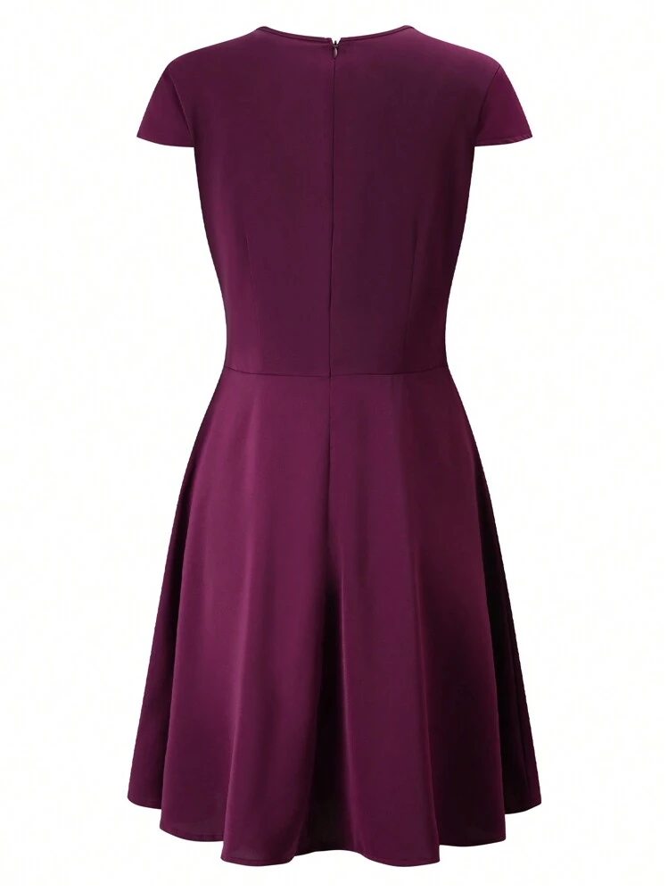 SHEIN Clasi Sweetheart Neckline Flare Hem Dress, Semi Formal Dress | SHEIN  USA