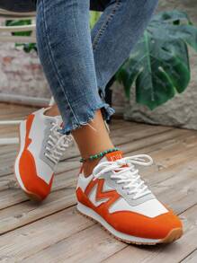 Women's Plus Size Outdoor Sports Shoes With Breathable & Non-Slip Design, Ideal For Running, Spring/Summer Season.